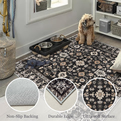 Ultra soft underfoot rug for bedroom or bathroom