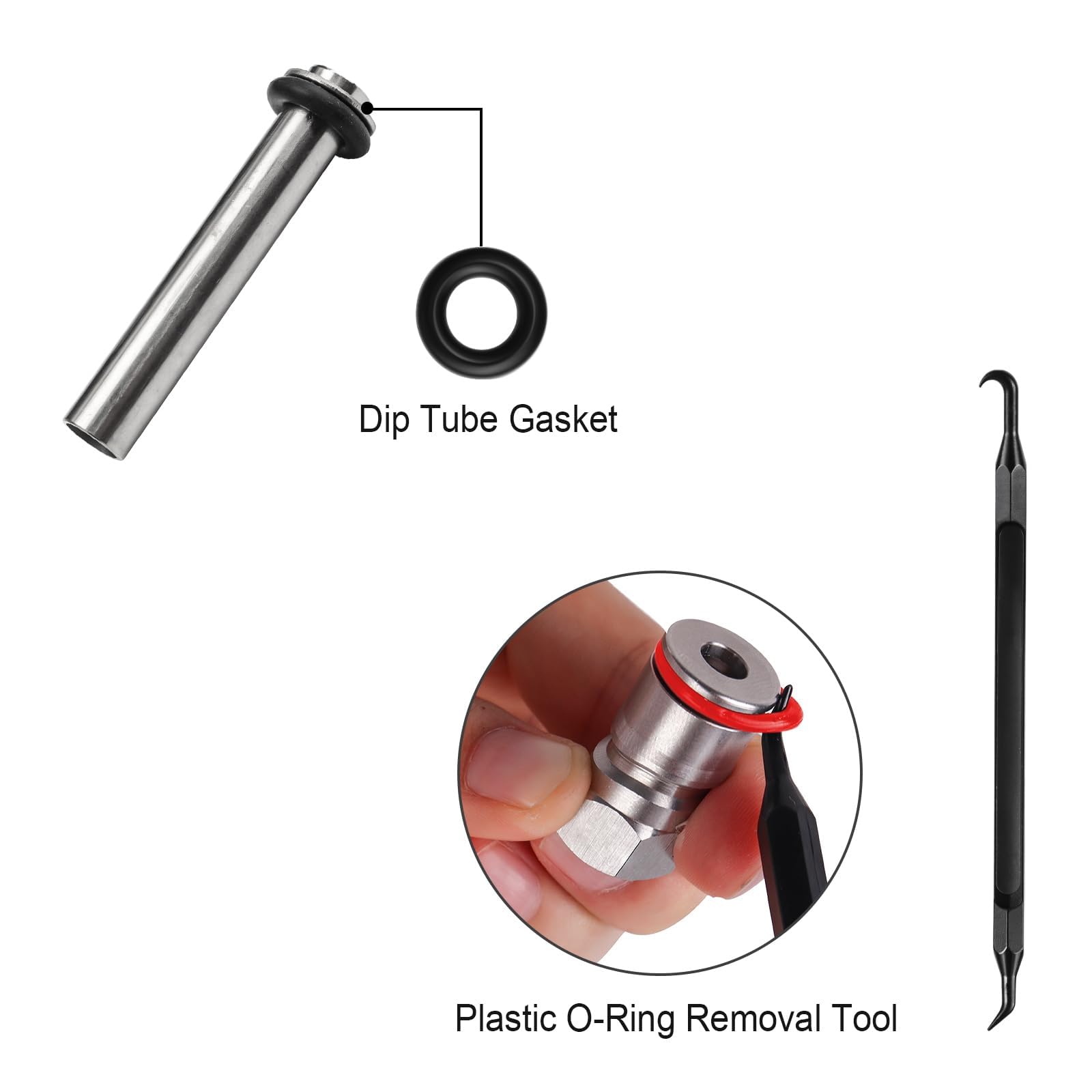 O-ring removal tool included for easy installation