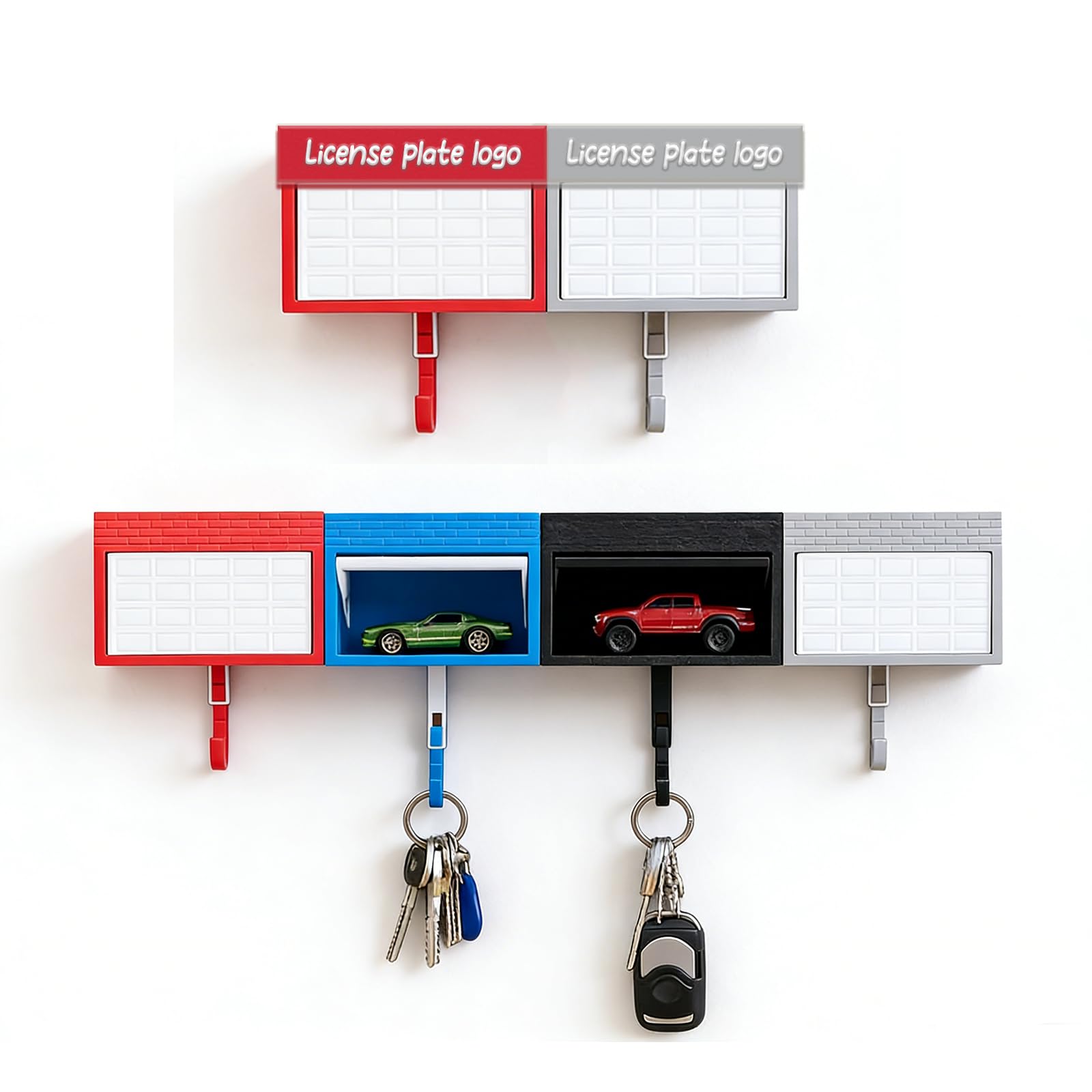 OAEUQ personalized mini garage car key holder front view