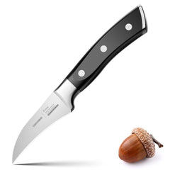OAKSWARE Bird Beak Paring Knife with full tang handle three rivets