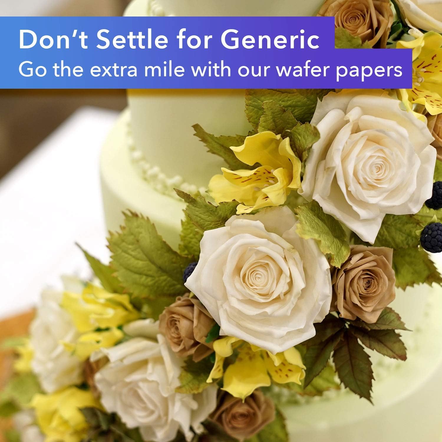 8x11 white edible wafer paper sheets