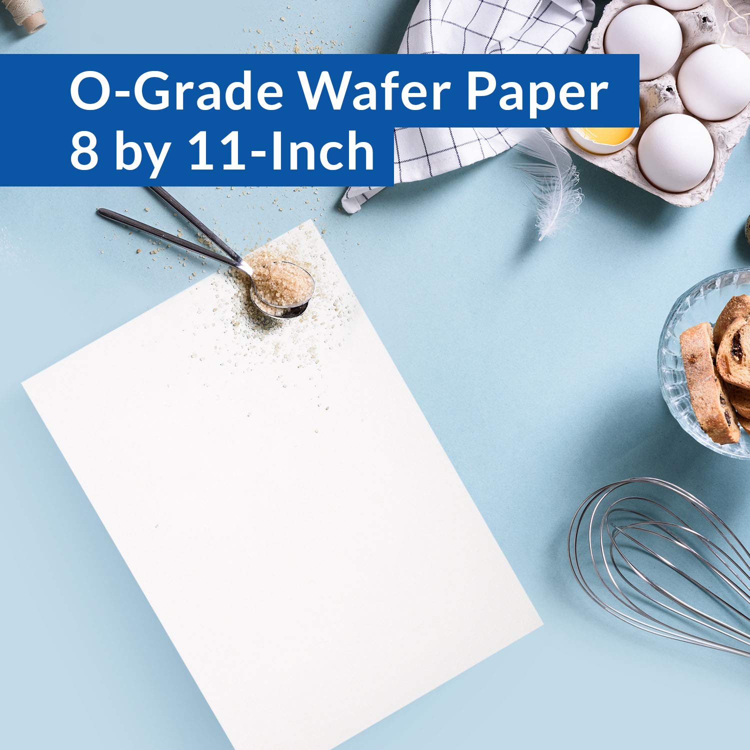 Potato starch and vegetable oil wafer paper for cakes cookies