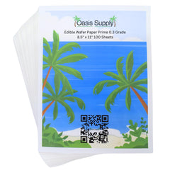 Oasis Supply edible wafer paper pack 100 sheets