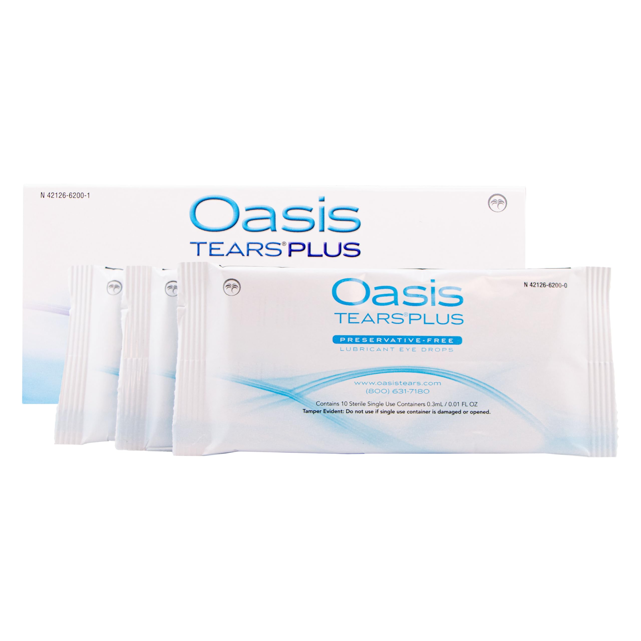 Sterile single-use vial packaging for OASIS TEARS Plus preservative free eye drops