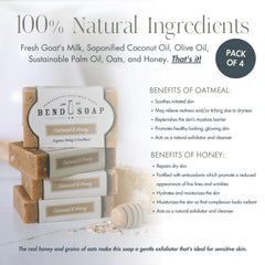 Goat milk soap bars 4.5 oz each from Bend Soap Company