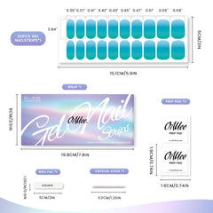 OAUEE easy application semi cured gel nail strips