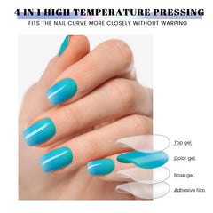 OAUEE gel nail stickers UV light required use at home