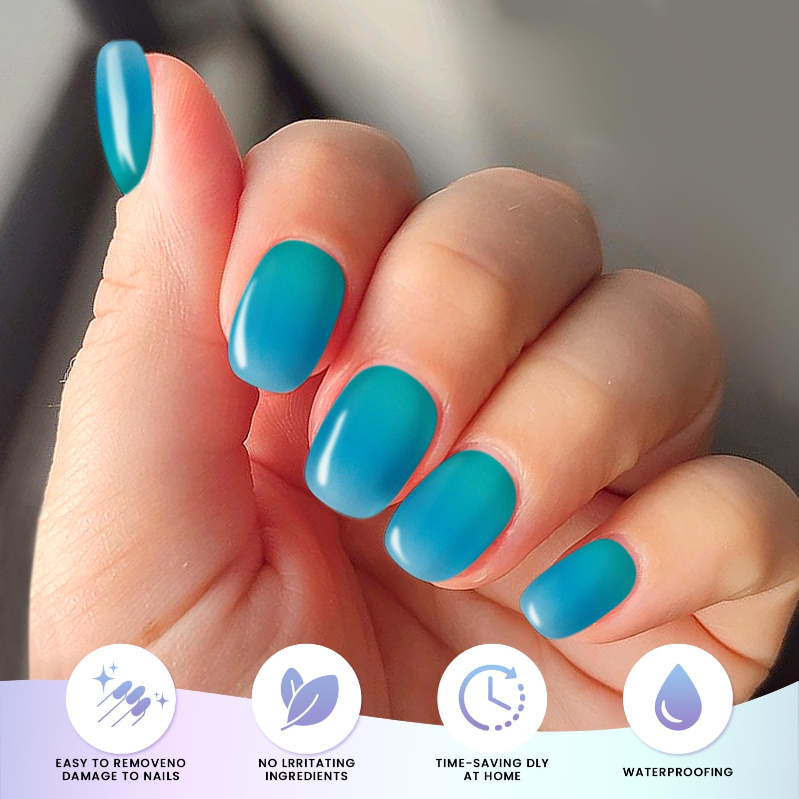 OAUEE salon quality gel nail strips Mermaid Color