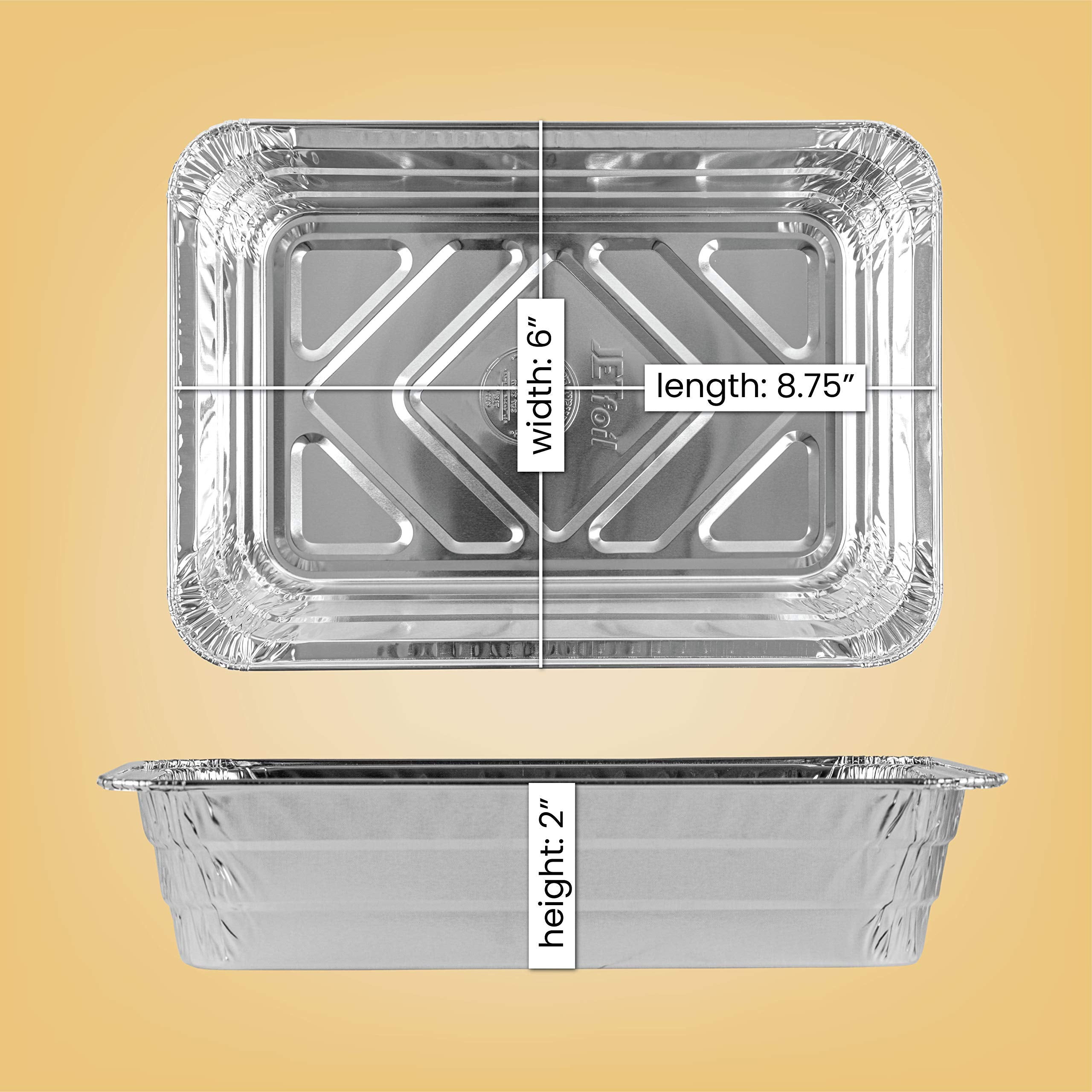 6x8 inch oblong aluminum foil pan