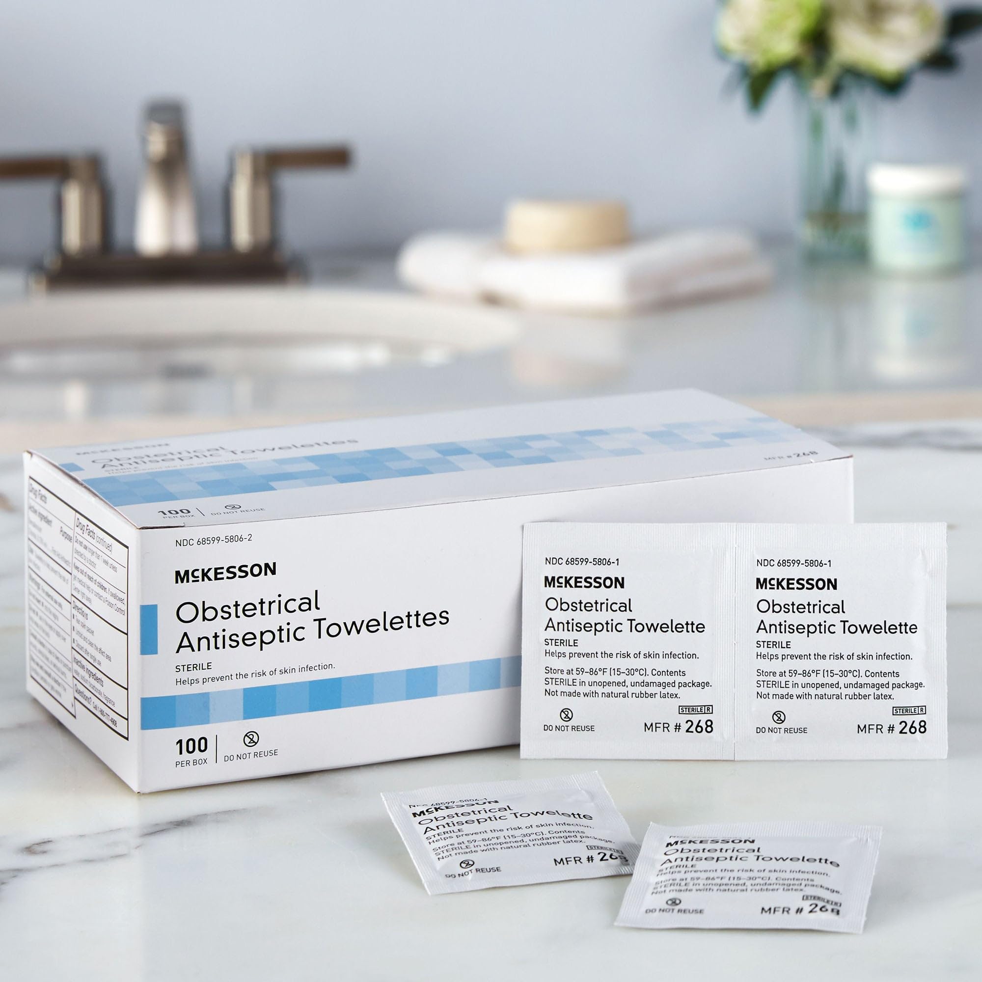 Obstetrical towelettes for perineal maternity care 5x7 inches