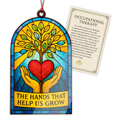 Occupational Therapy Ornament Hands That Help Us Grow decorative keepsake with story card