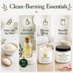 Eucalyptus Mint candle in frosted glass jar