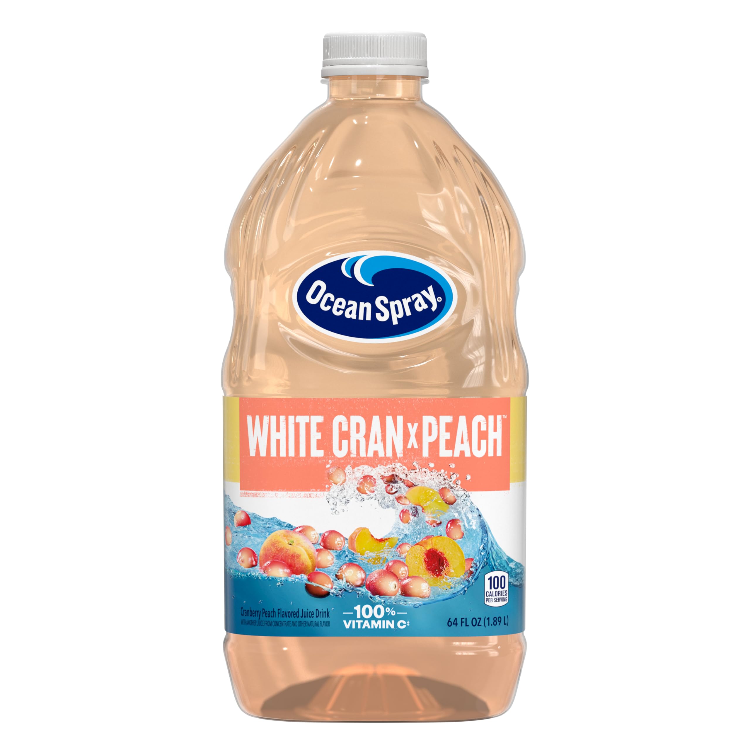 Ocean Spray White Cran-Peach Juice Drink 64 fl oz bottle