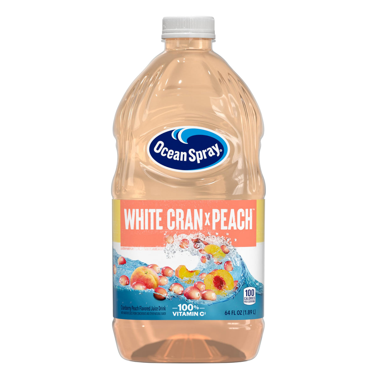 Ocean Spray White Cran-Peach Juice Drink 64 fl oz bottle
