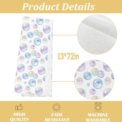 Ocean theme table decor with bright colors table runner
