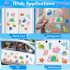 Ocean creatures design on cruise door magnets