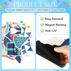 Reusable soft magnetic material magnets for doors