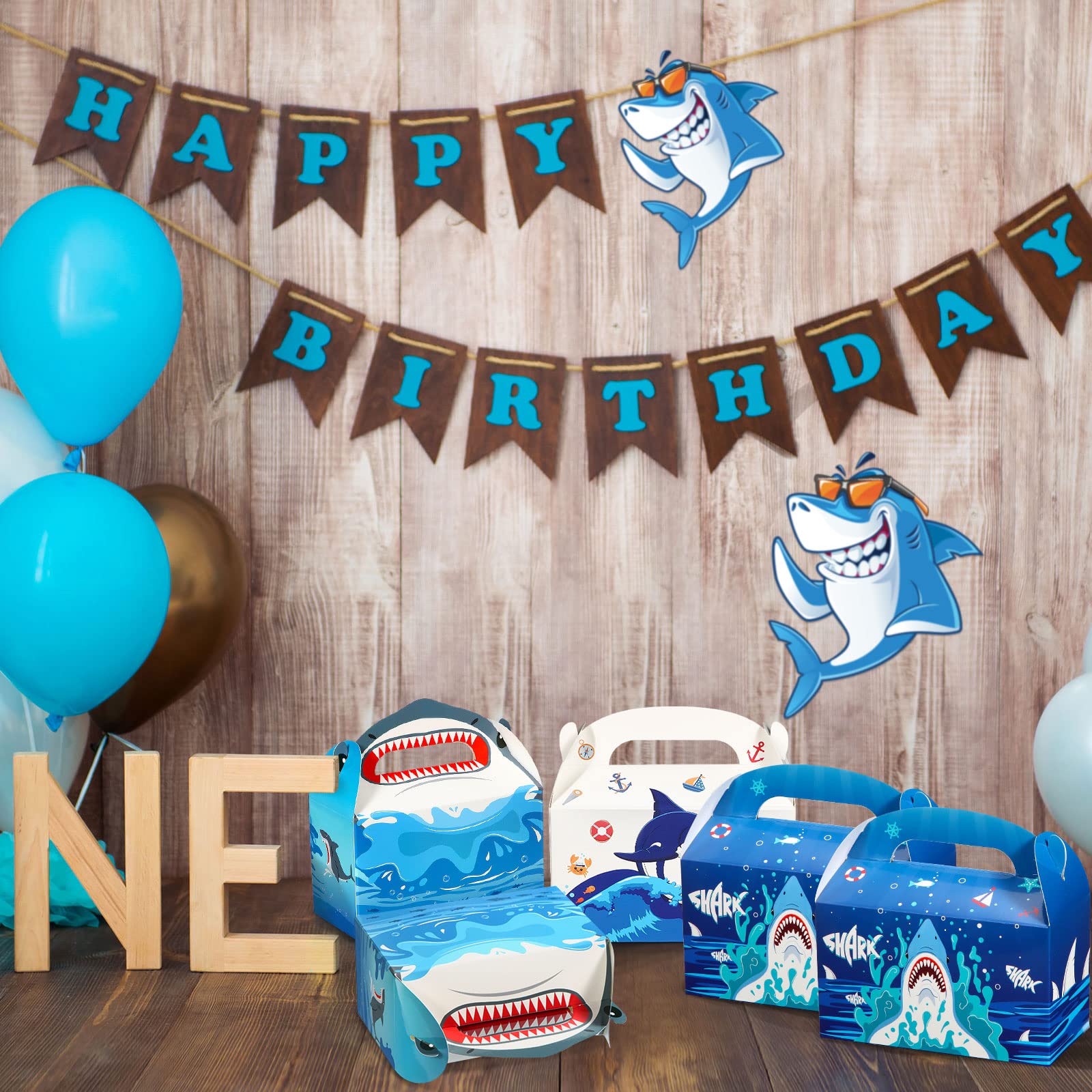 Ocean themed shark goodie boxes for boys and girls