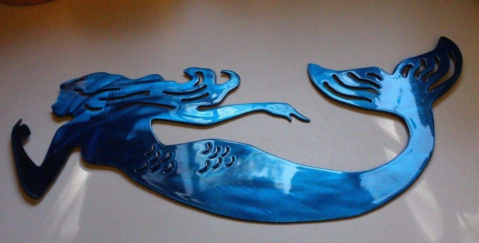Ocean themed metal wall art made in USA