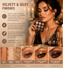Océane Shadow Palette metallic finish swatches image 2