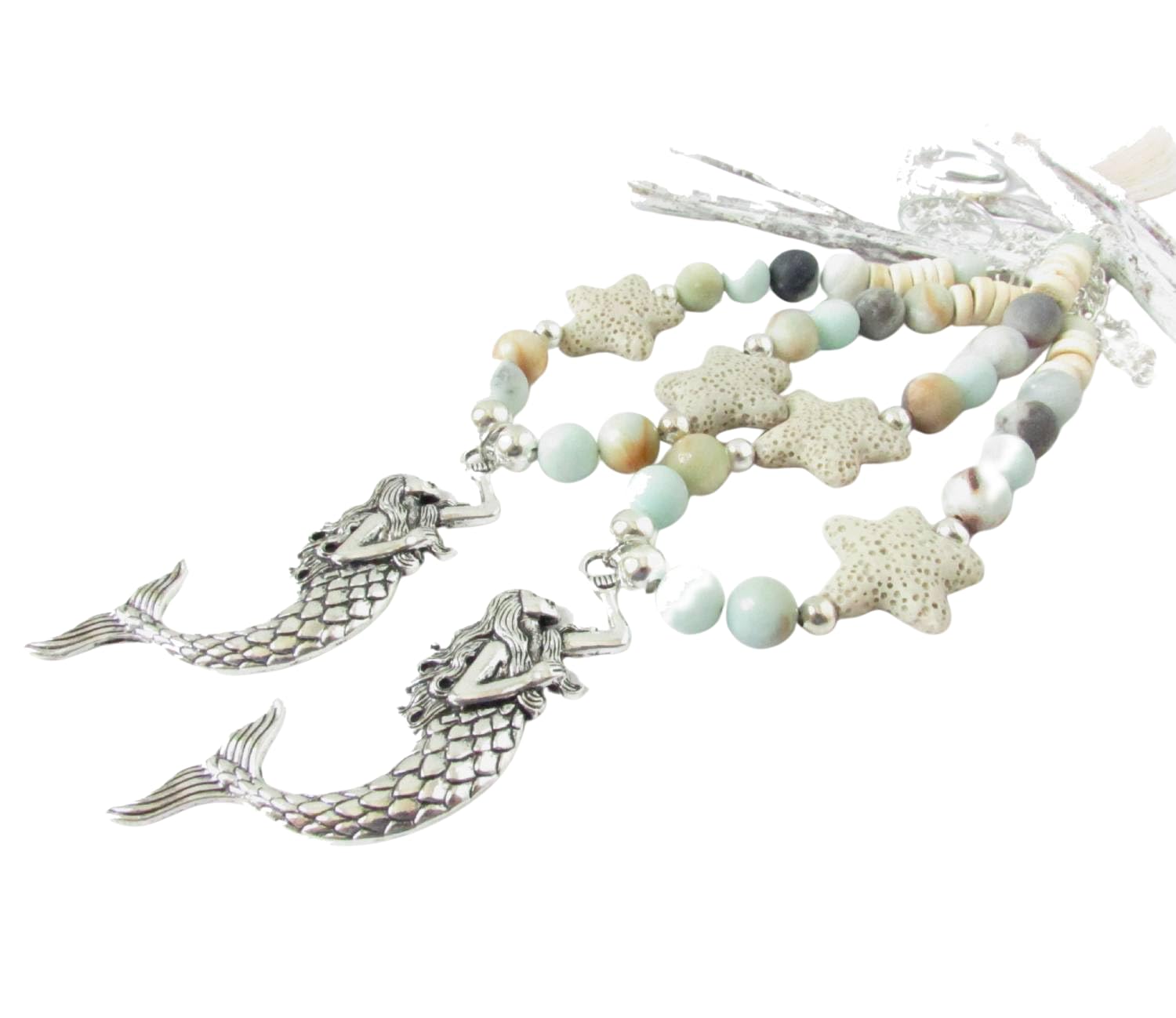 Seaside style mermaid curtain tiebacks for beach homes