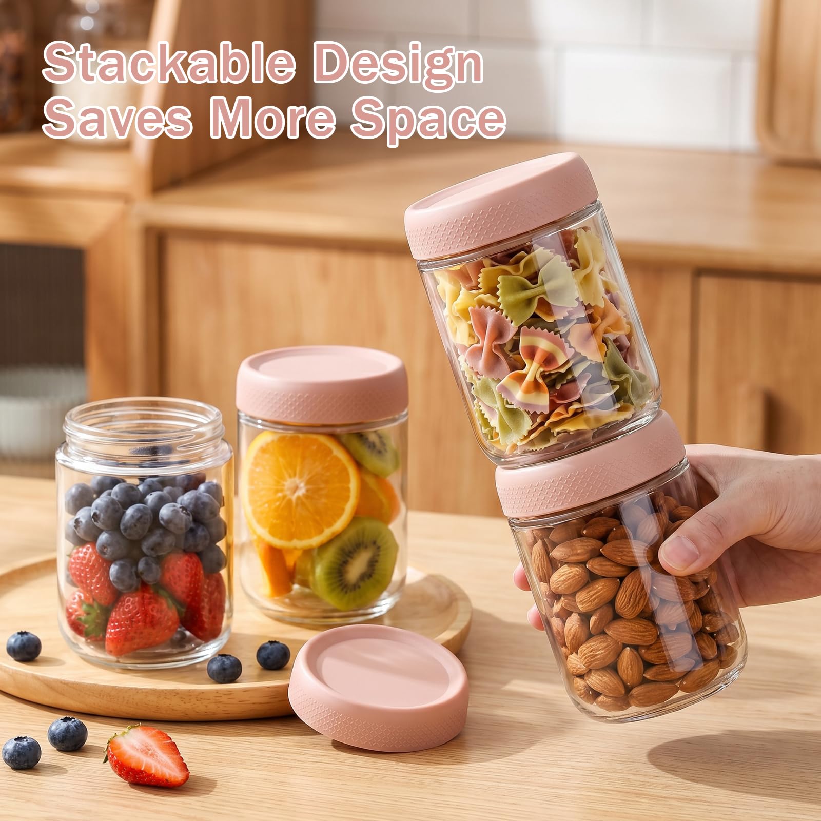 OcePor portable 6-pack jars for on the go meals