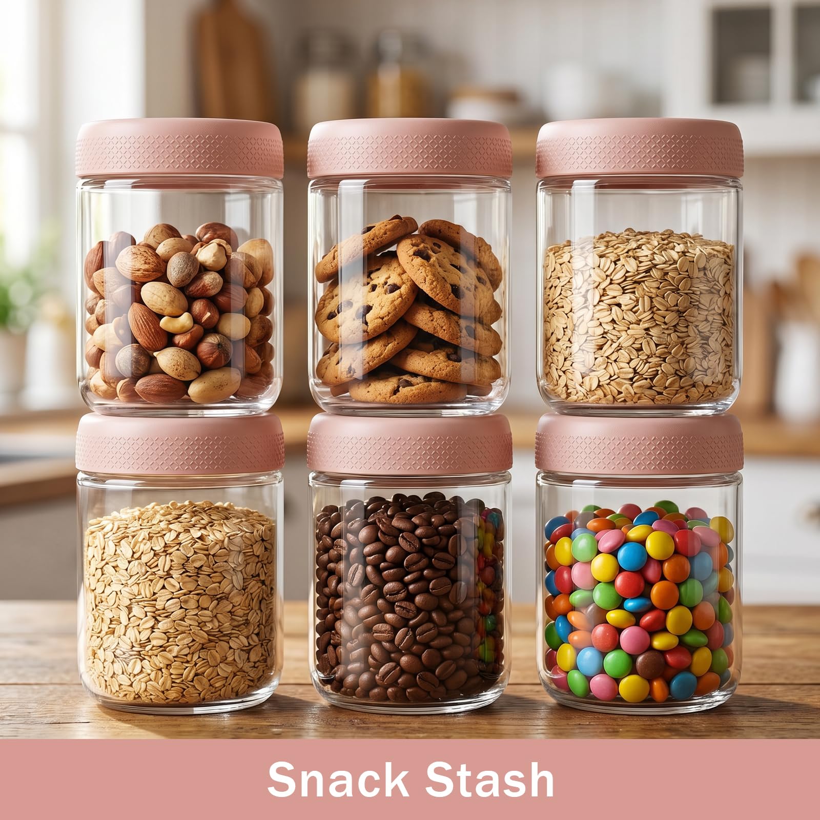 OcePor dishwasher safe glass jars for refrigerator use