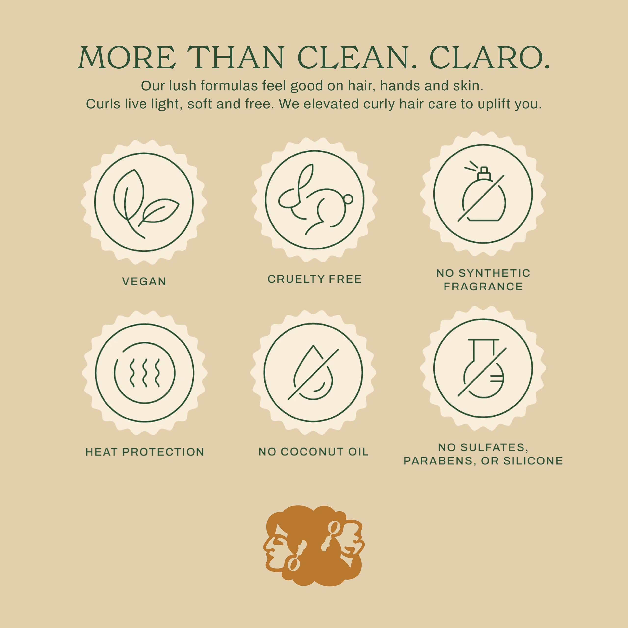 Free of sulfates silicones parabens in curl cream