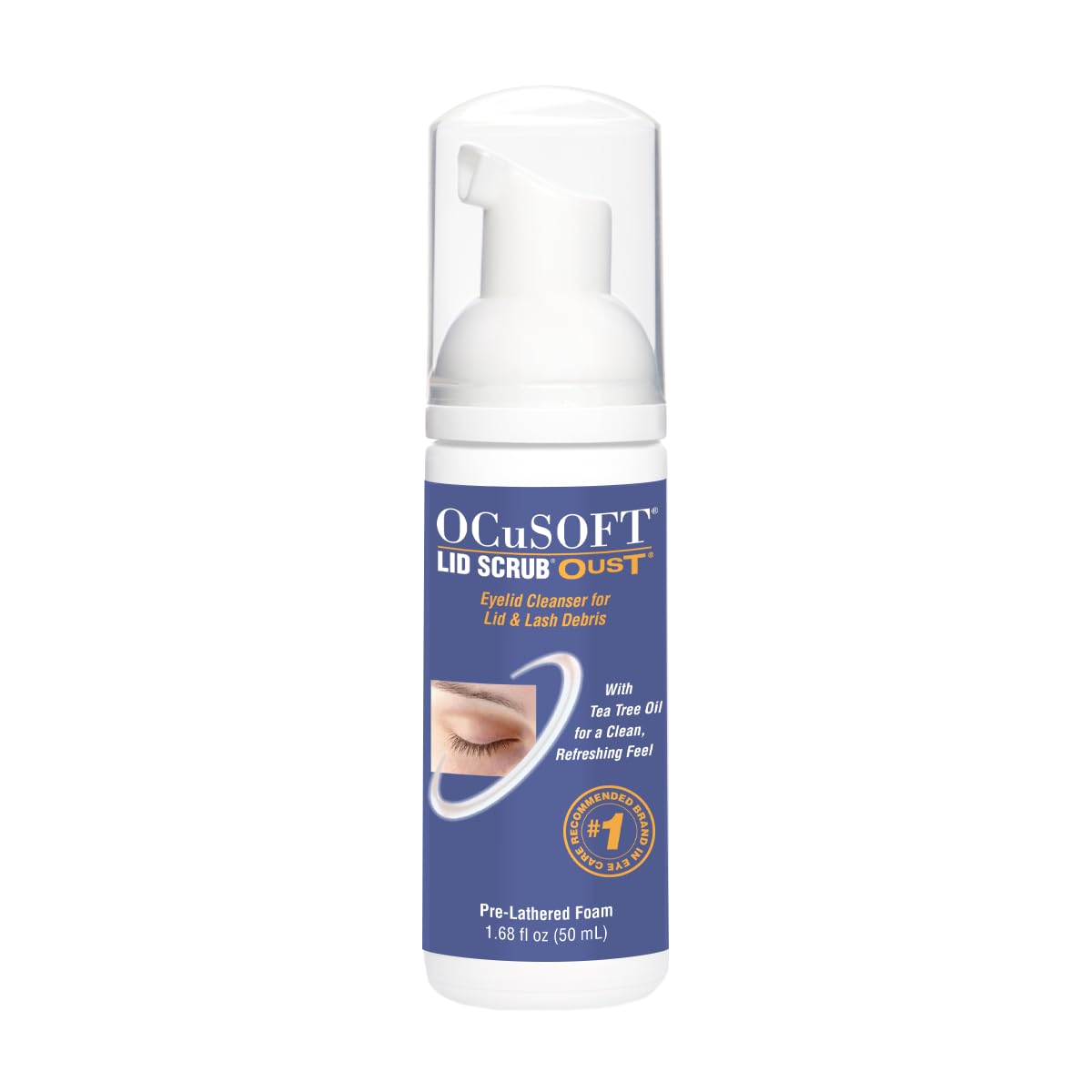 OCuSOFT Lid Scrub Oust Eyelid Cleanser 50 mL foam pump bottle