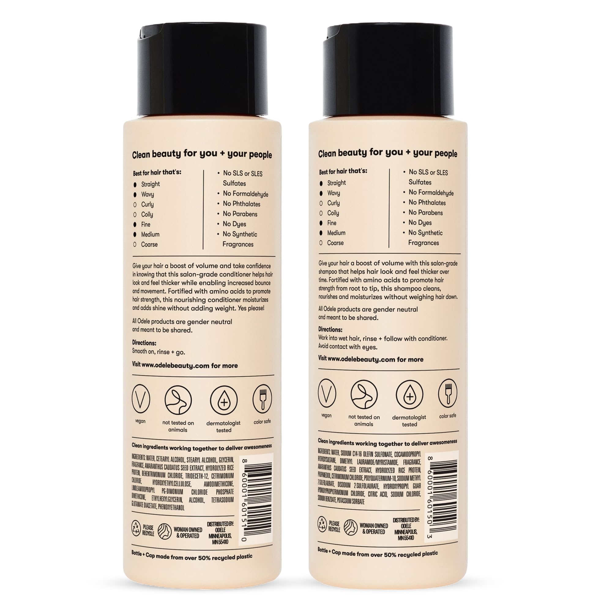 Odele color-safe vegan cruelty-free claim image