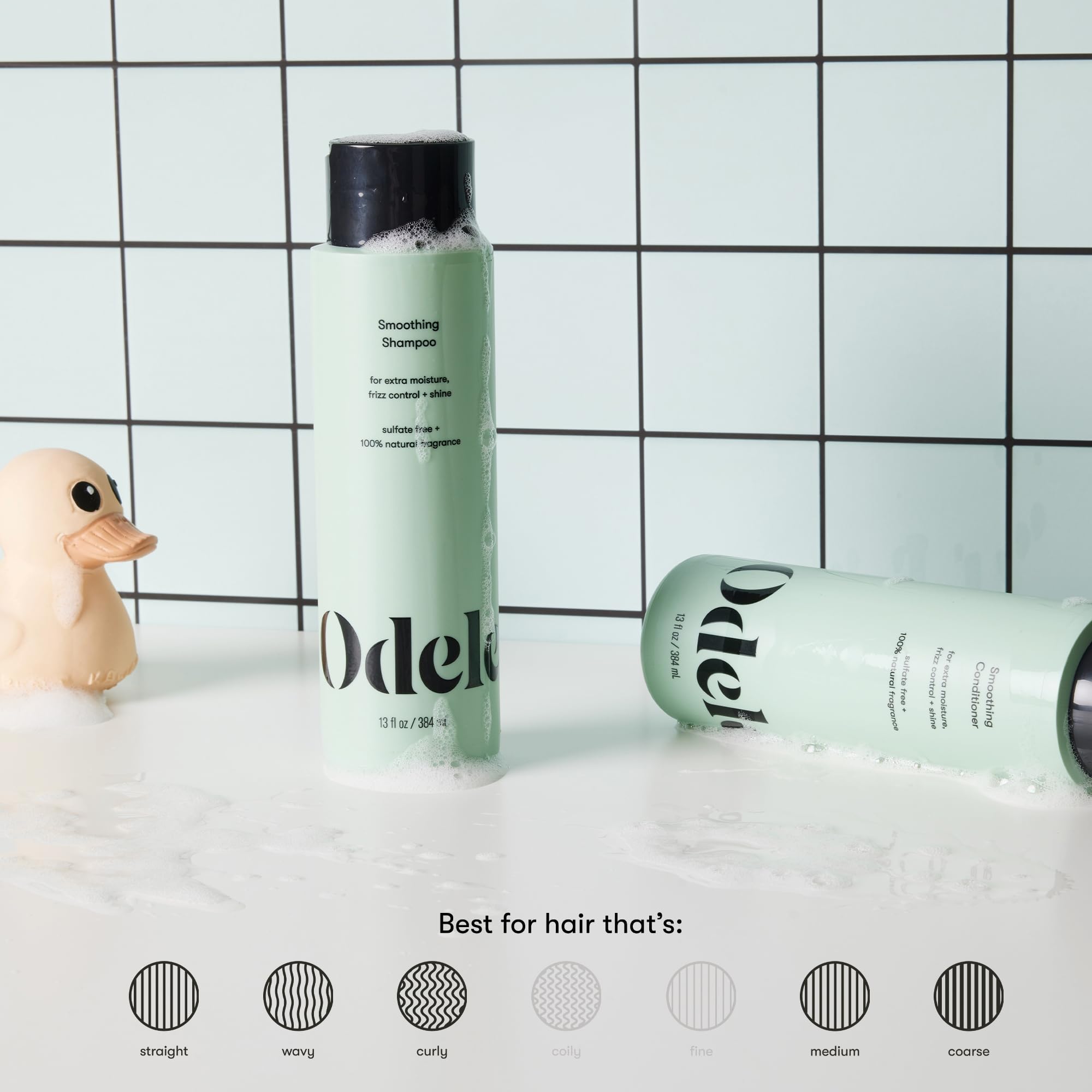 Odele sulfate-free haircare set packaging