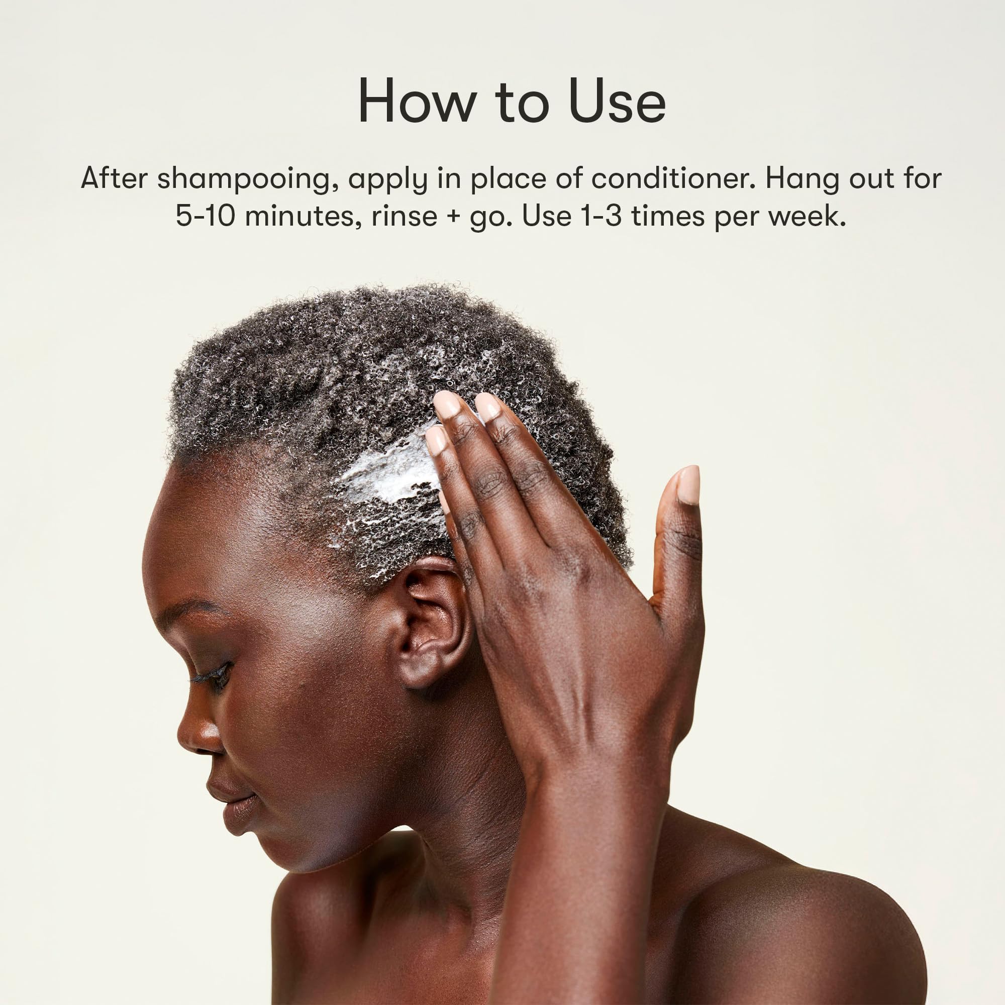 Sulfate-free vegan cruelty-free label on mask
