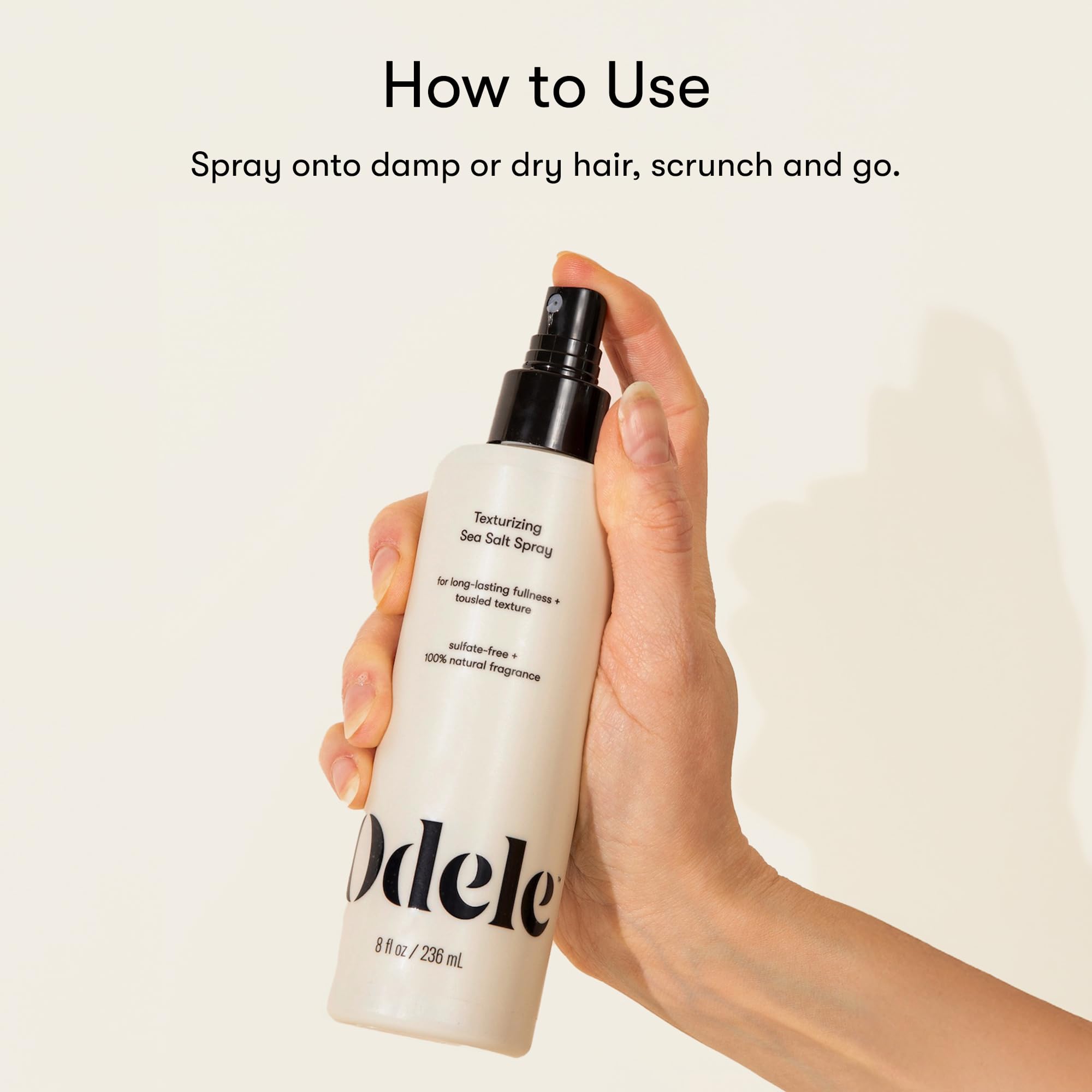 Odele Texturizing Sea Salt Spray 8 fl oz bottle close up