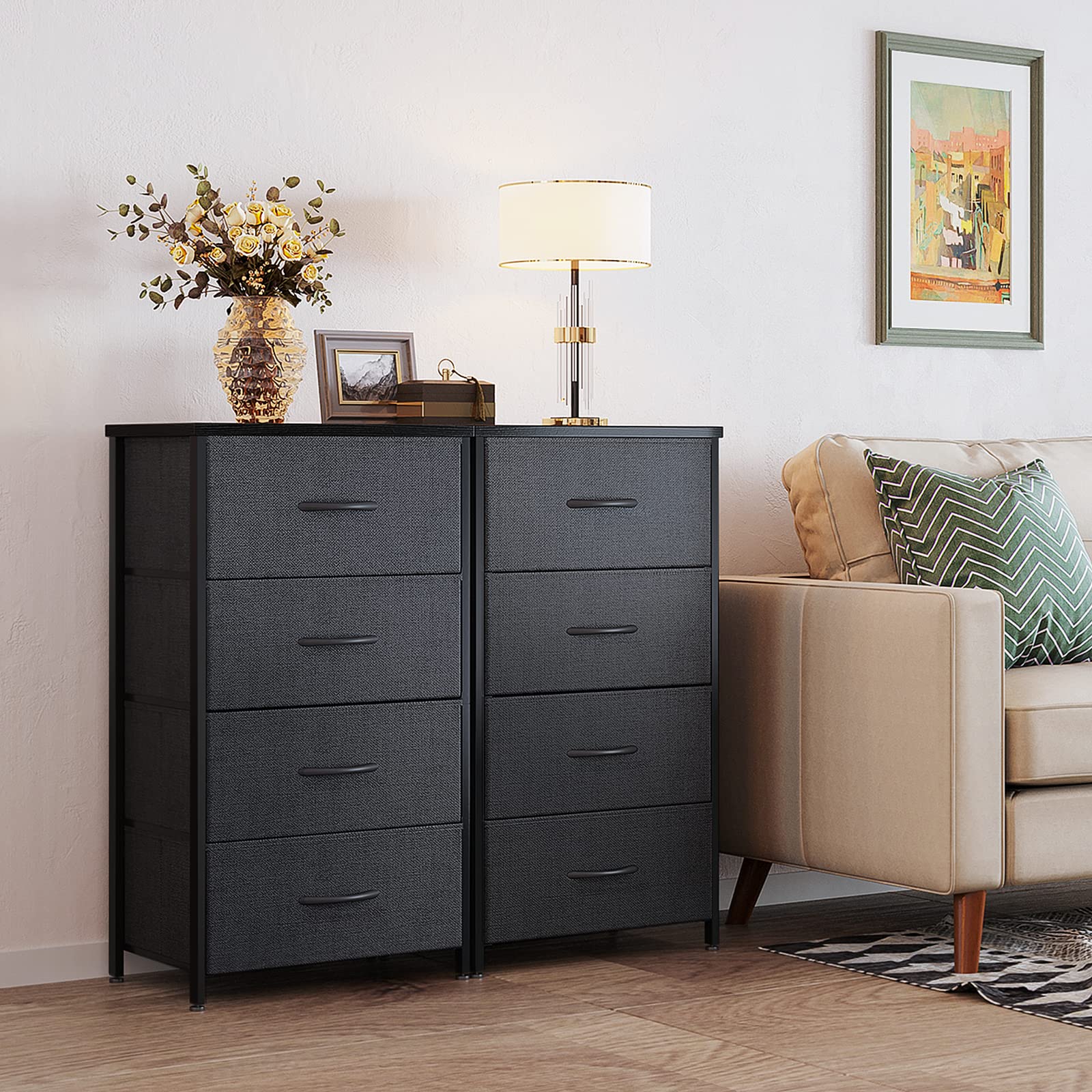 ODK dresser showing adjustable feet for level surface