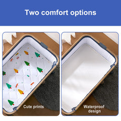 Odorless hypoallergenic bassinet mattress meets 16 CFR 1241 standards