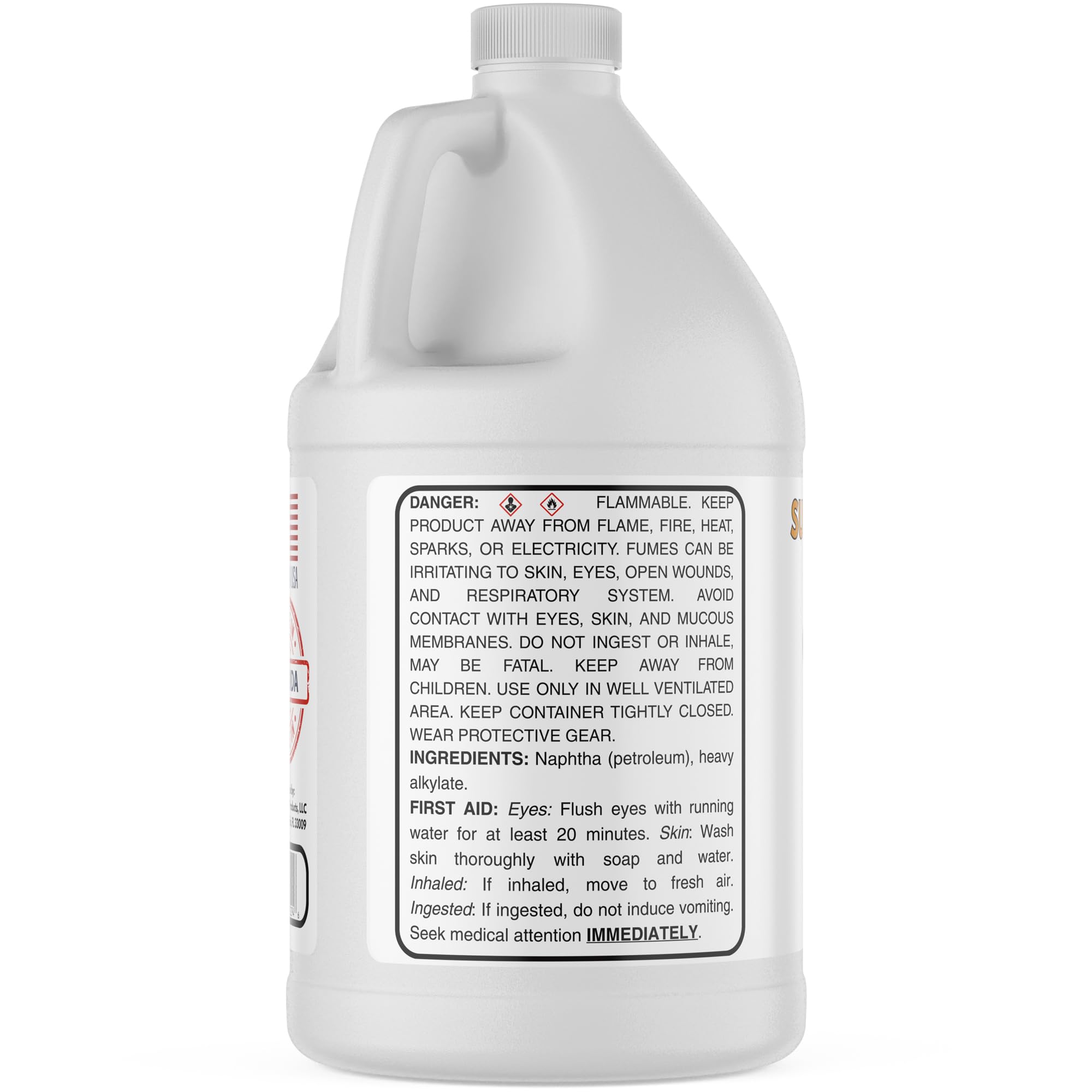 Odorless Mineral Spirits industrial solvent in shop setting