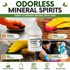 Odorless Mineral Spirits USA made packaging photo