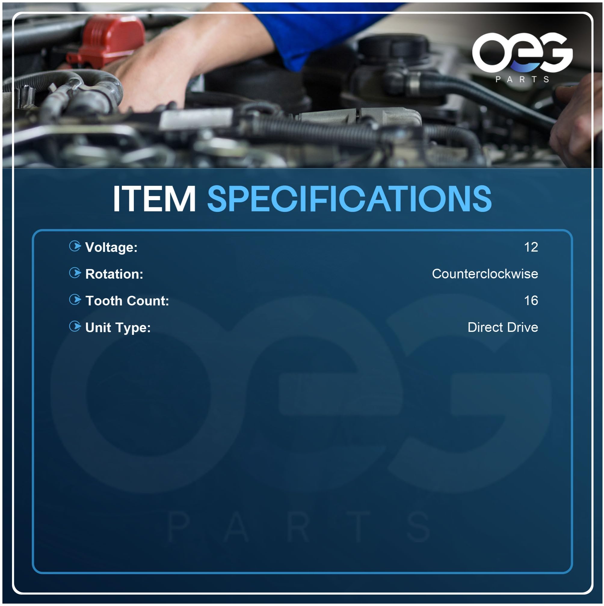 Replacement part numbers for OEG Parts 16T Starter STR40004 STR1001A and more