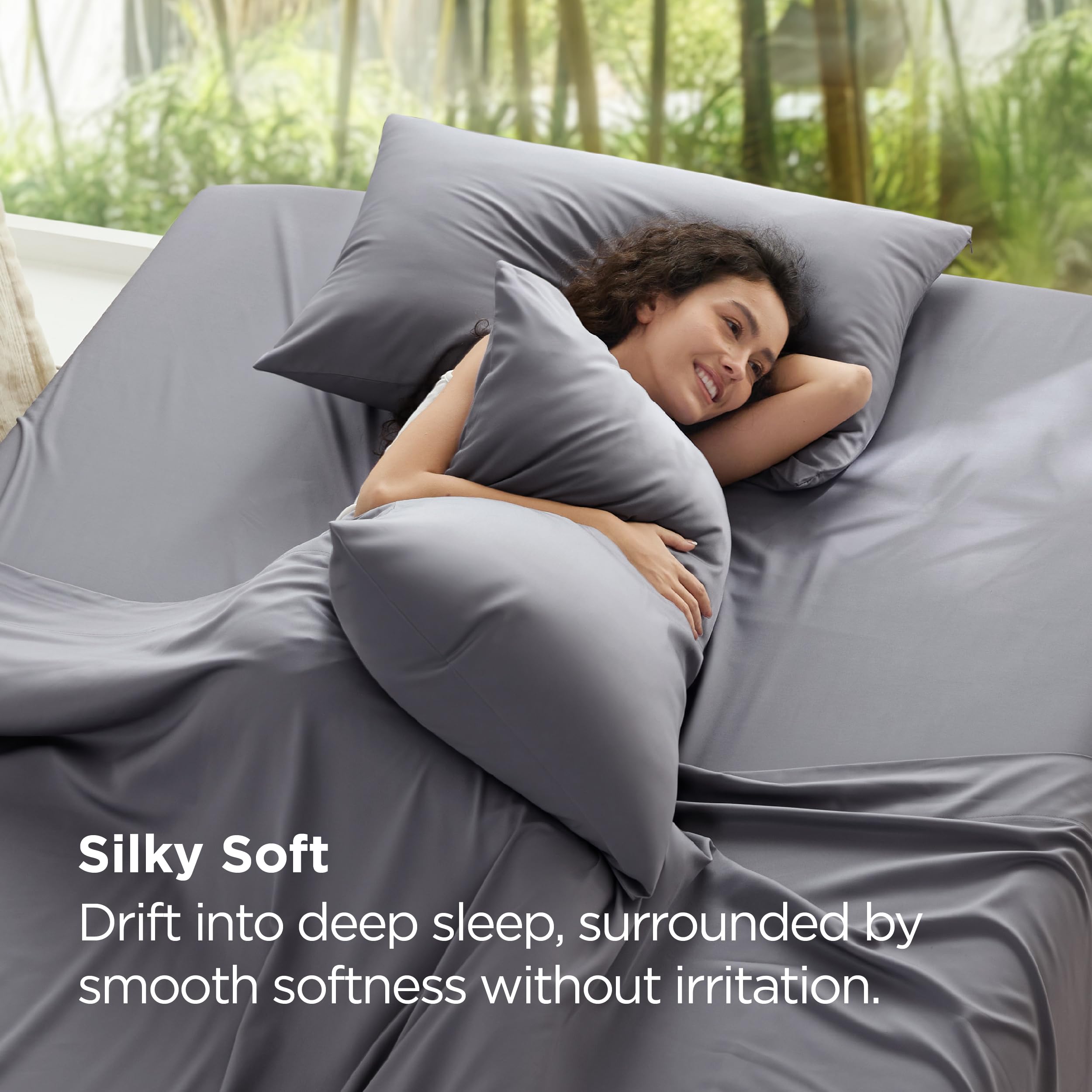 dark grey bedding pillowcase set 2 pieces bedsure