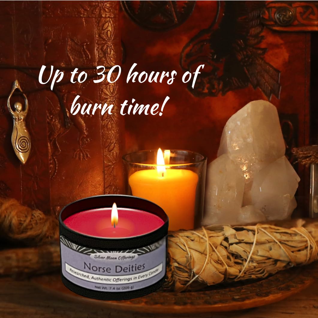 burn time 30+ hours Odin offering candle safety notes