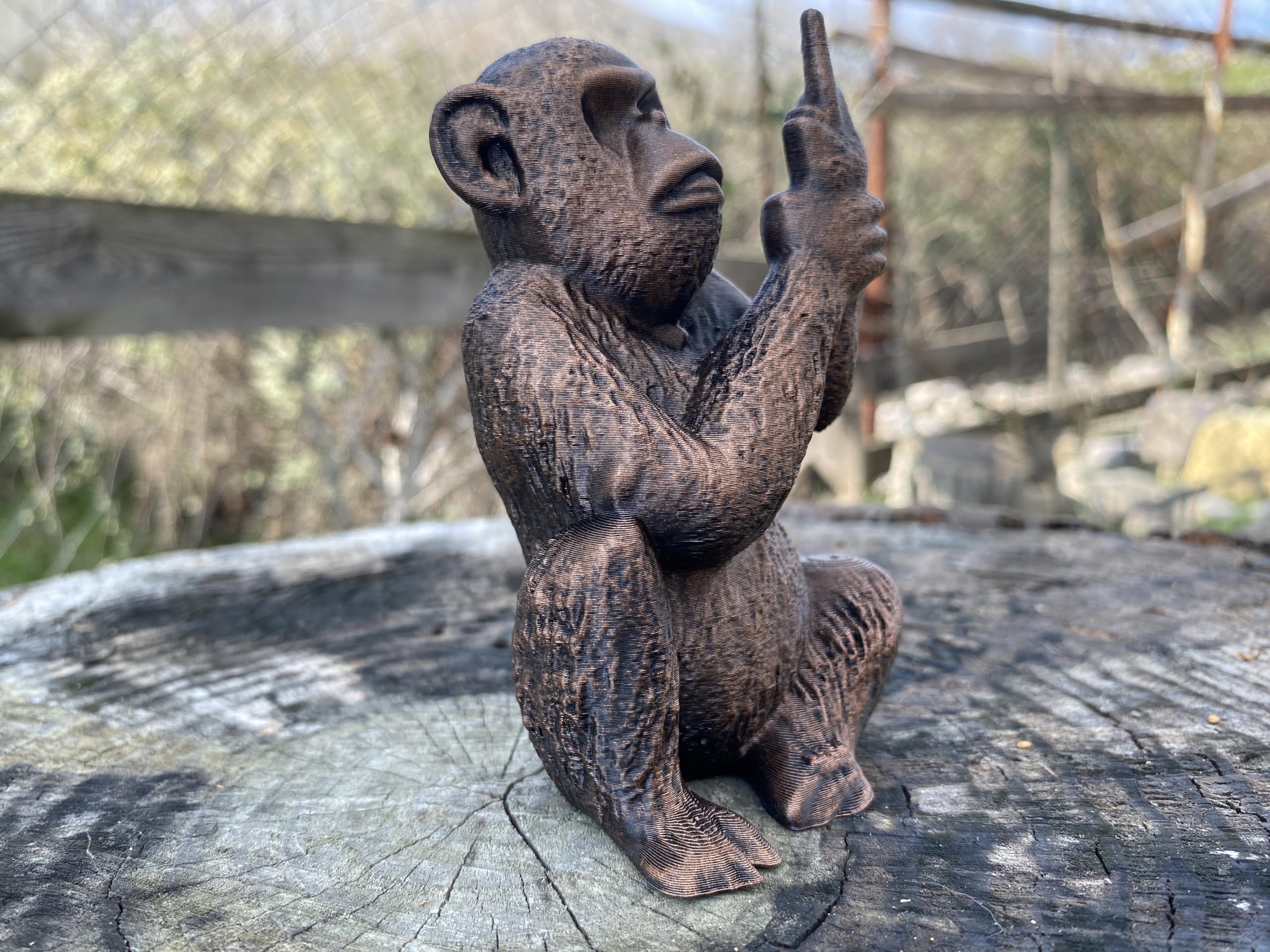 Office desk sculpture monkey figurine