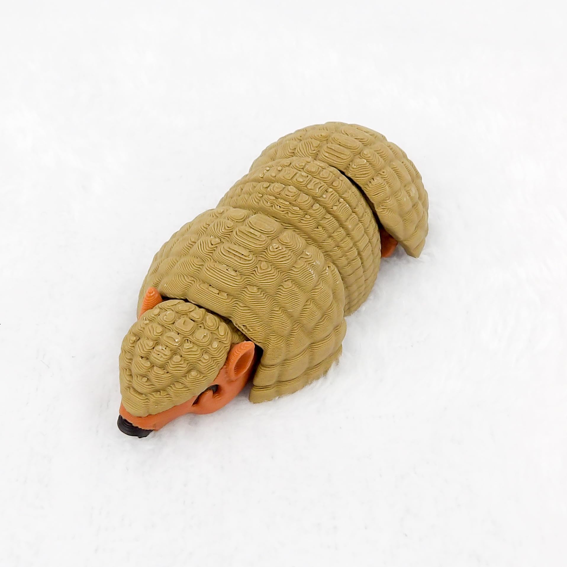 Office-friendly silent fidget armadillo toy
