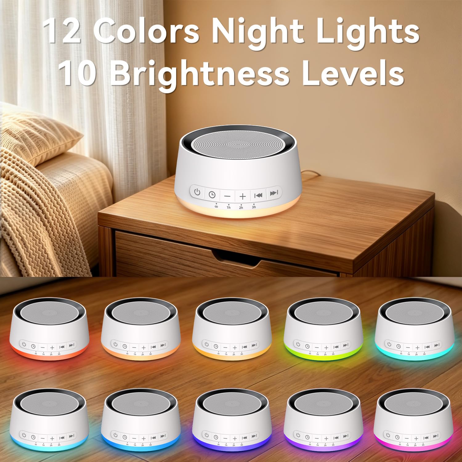 Office home travel usage of the sound machine night light