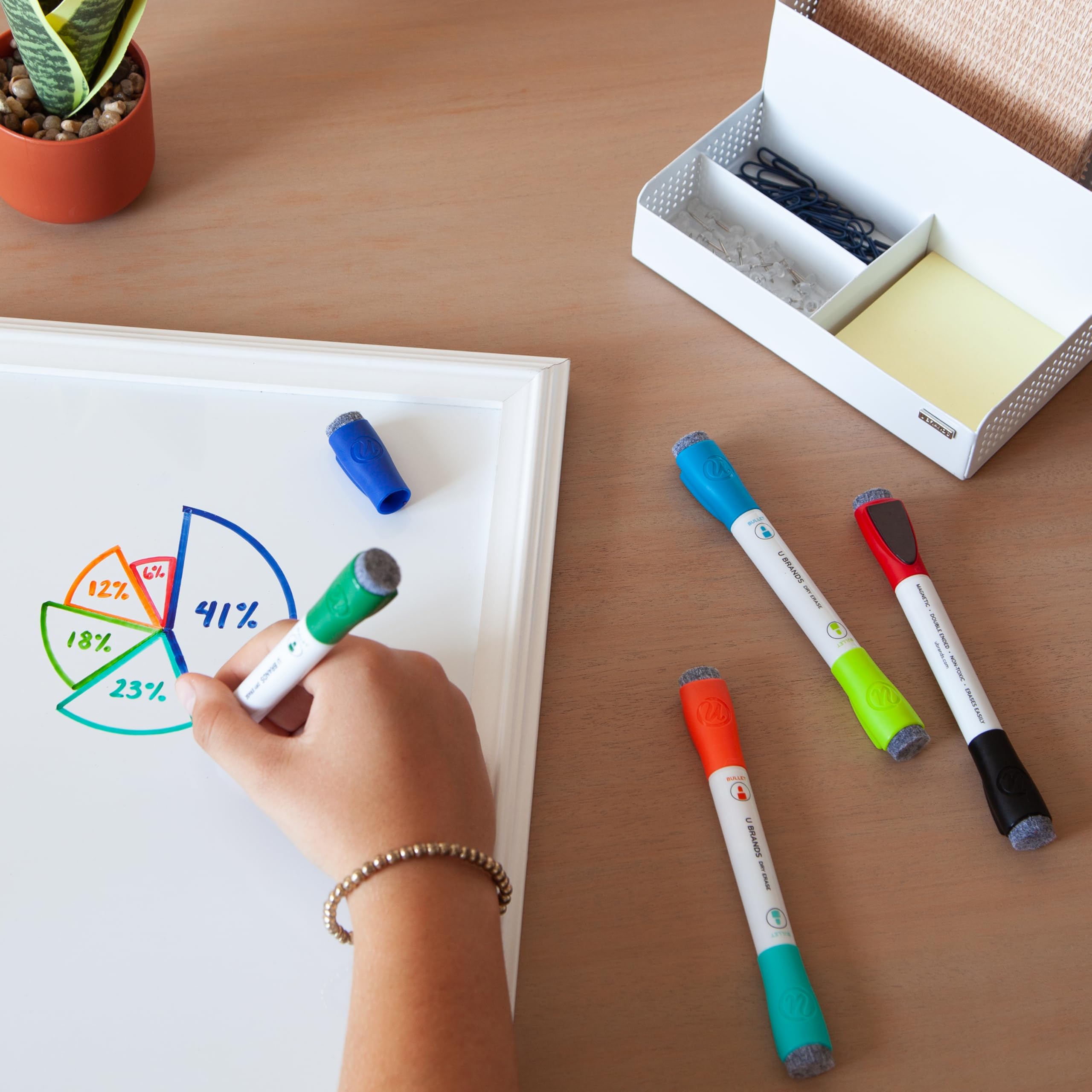Whiteboard and glass board marker set