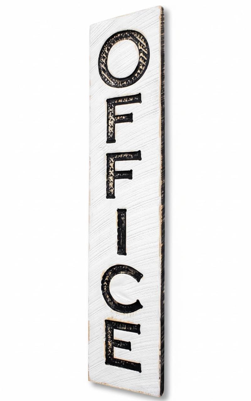 Americana Signs OFFICE Sign Vertical solid wood sign