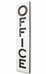 Americana Signs OFFICE Sign Vertical solid wood sign