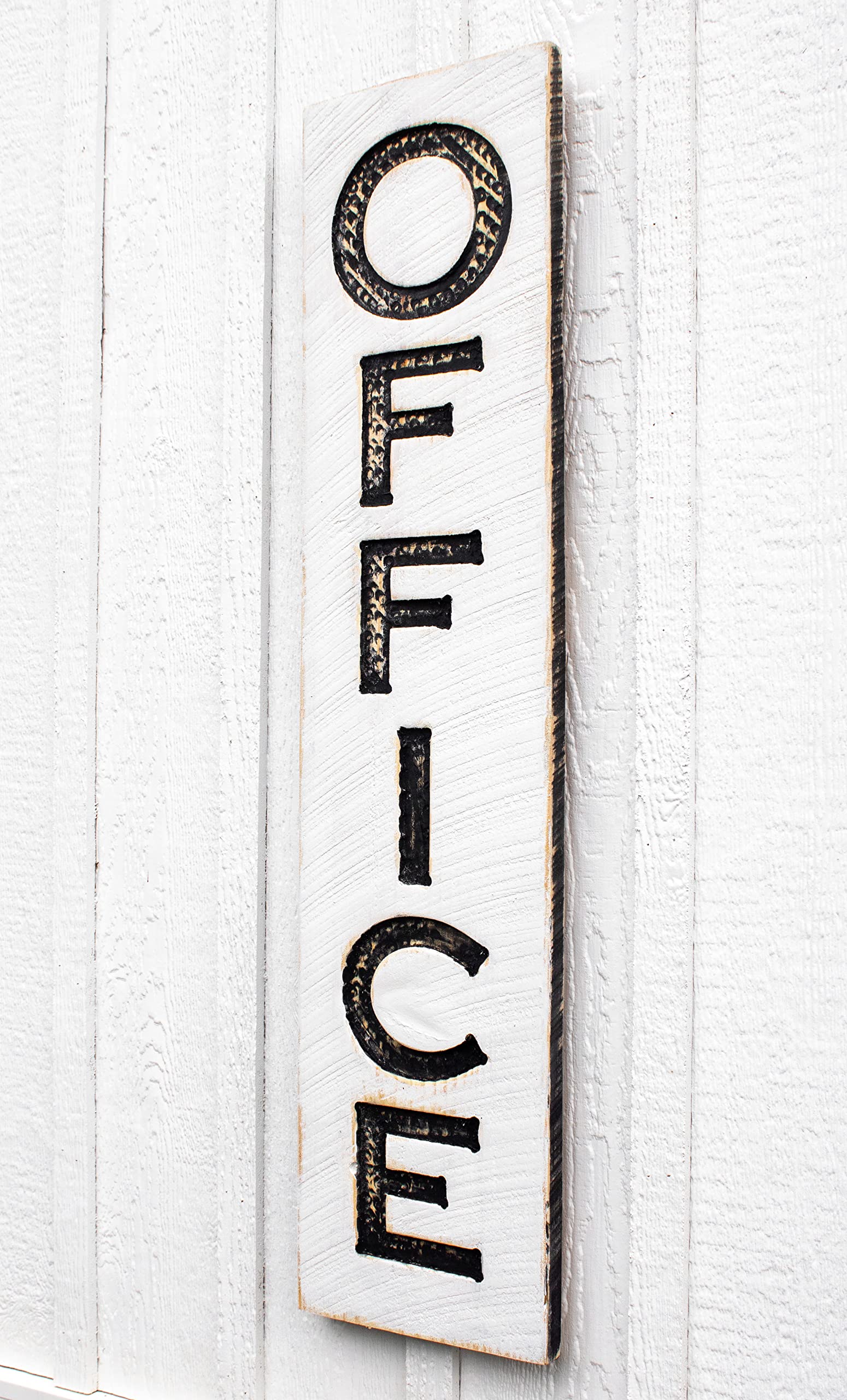 Dimensions 10 wide by 40 tall OFFICE Sign Vertical for offices