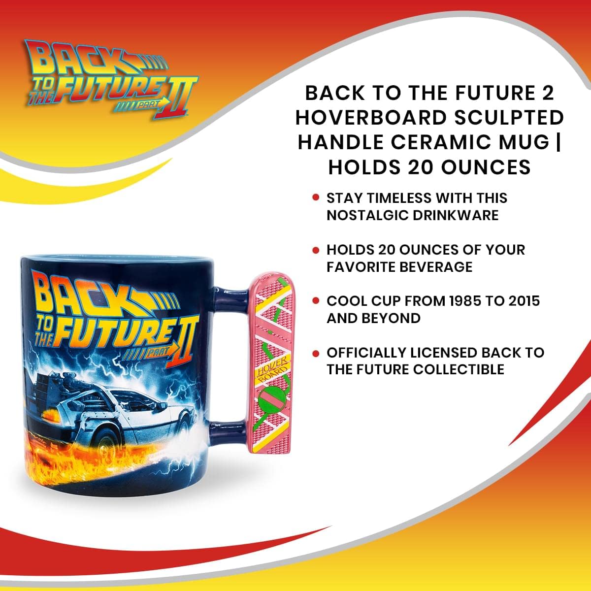 Back To The Future hoverboard mug packaging