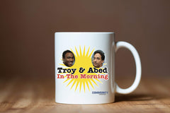 Official Troy and Abed in the Morning mug gift packaging