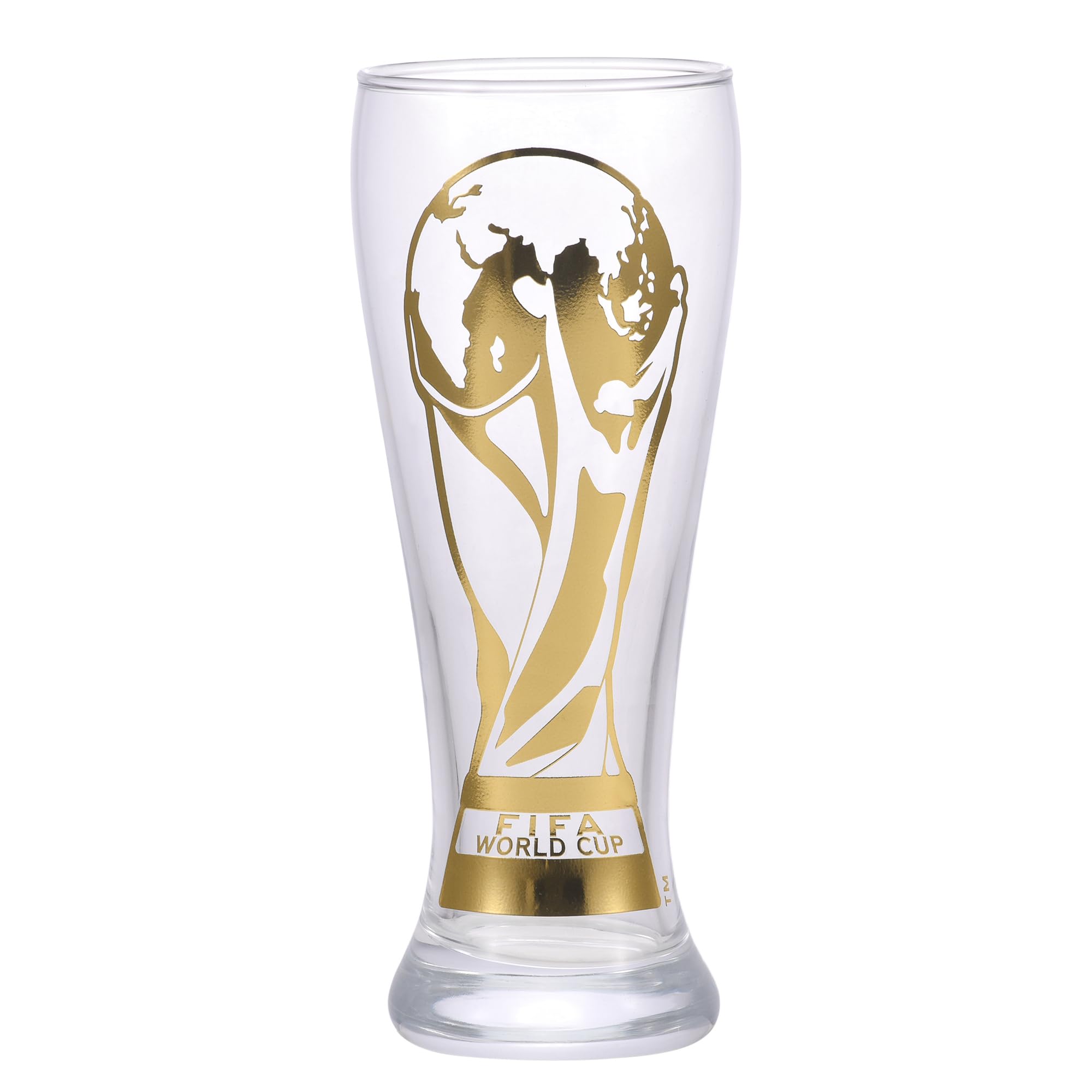 Official FIFA World Cup 2026 Edition 11oz Trophy Beer Glass packaged box